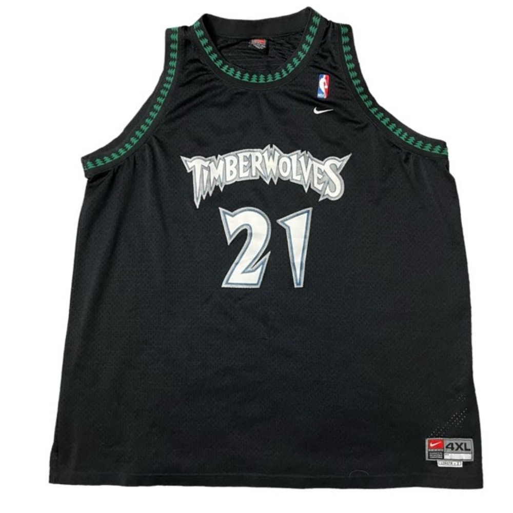 Nike NBA Vintage Kevin Garnett #21 Minnesota Timberwolves Jersey Size 4XL